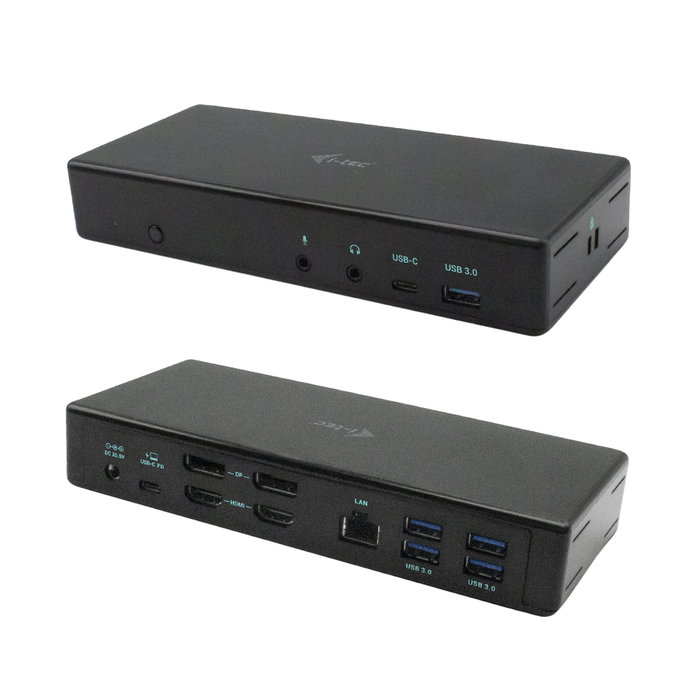 I - Tec USB-C Quattro Con Station d'accueil avec 4 moniteurs DisplayLink, 2 HDMI, 2 DP, PD 85W, 6 ports USB I - Tec USB-C Quattro Con Station d'accueil avec 4 moniteurs DisplayLink, 2 HDMI, 2 DP, PD 85W, 6 ports USB