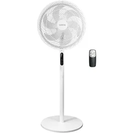 Oceanic Ventilateur sur pied 2 en 1 45W 40cm 3 vitesses Télécommande Hauteur réglable 69-120cm Blanc