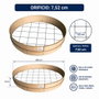 Tuman Crible en bois 50 cmø Nº 3 - Orifice 8 mm