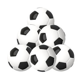 TACHAN - Pack de 6 billes de 43 mm pour football de table - Âge recommandé : +14 ans