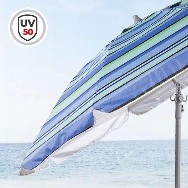 Color Baby Parasol de 210 cm avec table pliante et parasol latéral