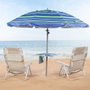 Color Baby Parasol de 210 cm avec table pliante et parasol latéral