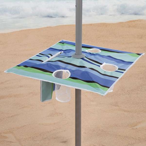 Color Baby Parasol de 210 cm avec table pliante et parasol latéral