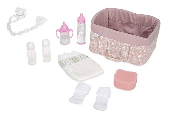 Muñecas Arias Canastilla Elegance - Coffret de naissance rose pour bébé avec 9 accessoires, âge recommandé: 3 ans, Espagnol Muñecas Arias Canastilla Elegance - Coffret de naissance rose pour bébé avec 9 accessoires, âge recommandé: 3 ans, Espagnol