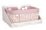 Muñecas Arias Canastilla Elegance - Coffret de naissance rose pour bébé avec 9 accessoires, âge recommandé: 3 ans, Espagnol