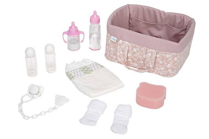 Muñecas Arias Canastilla Elegance - Coffret de naissance rose pour bébé avec 9 accessoires, âge recommandé: 3 ans, Espagnol Muñecas Arias Canastilla Elegance - Coffret de naissance rose pour bébé avec 9 accessoires, âge recommandé: 3 ans, Espagnol