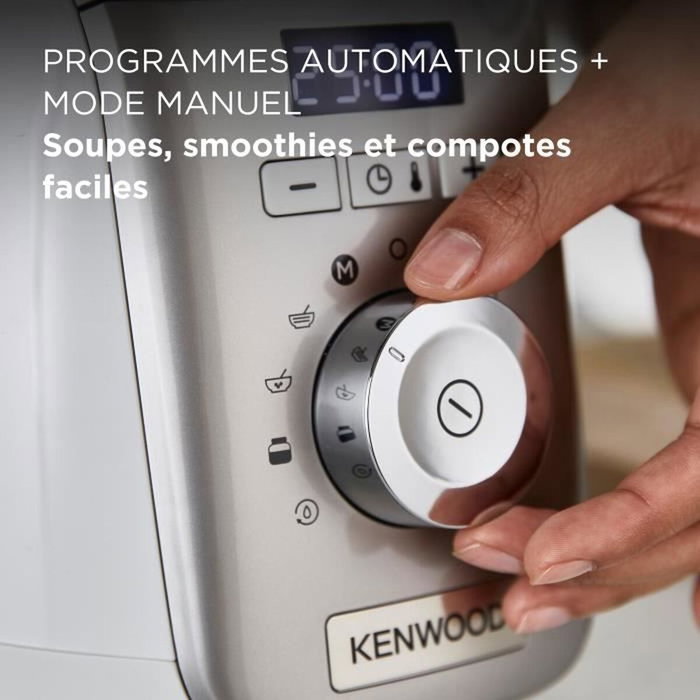 Kenwood SOUPEASY+ CBL30.000CP - Blender chauffant 1,75 L - Blanc et champagne Kenwood SOUPEASY+ CBL30.000CP - Blender chauffant 1,75 L - Blanc et champagne
