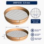 Tuman Criba Madera 50Cmø Nº 6 - Orificio 3,9mm