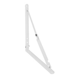 WOLFPACK LINEA PROFESIONAL Équerre blanche rabattable 300 mm
