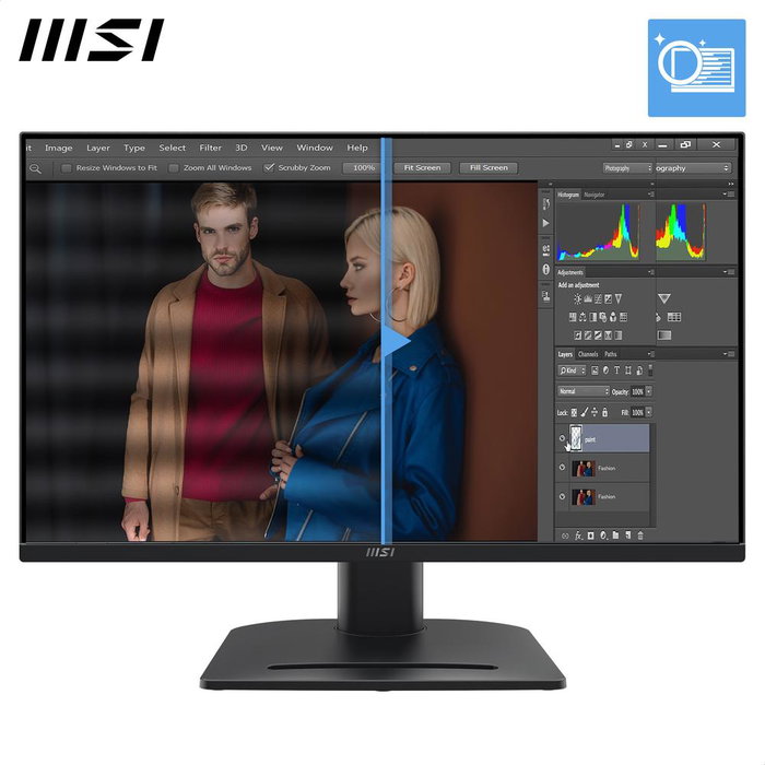 MSI MP275QPG Écran PC 27 pouces IPS WQHD 2560x1440 100Hz 1ms 10bits 300nits 2xHDMI DisplayPort MSI MP275QPG Écran PC 27 pouces IPS WQHD 2560x1440 100Hz 1ms 10bits 300nits 2xHDMI DisplayPort