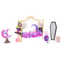 Mattel Monster High - Chambre de Clawdeen Wolf HHK64 - Ensemble de jeu avec lit, bureau et accessoires - Figurine