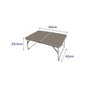 Marbueno Table Pliable Marron Aluminium 64x42x29,5 cm