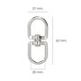 WOLFPACK LINEA PROFESIONAL Anneau pivotant 3/4 70x30 mm