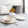 Bidasoa Assiette creuse Cosmos Blanc Céramique 20,5 cm (Lot de 12)
