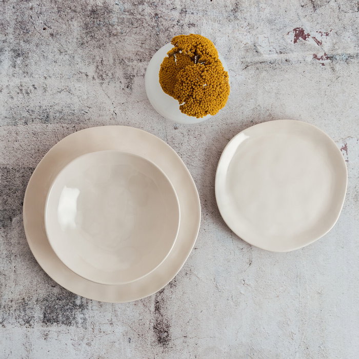 Bidasoa Assiette creuse Cosmos Blanc Céramique 20,5 cm (Lot de 12)