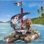Playmobil 71794 Radeau de Pirate Flottant avec Canons et Trésor - Jeu de Construction 41 Pièces - Dès 4 Ans