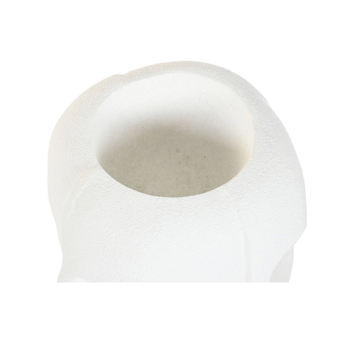 Cache-pot Home ESPRIT Blanc Magnésium Moderne Visage 49 x 49 x 50 cm