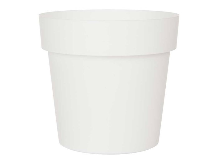 Ibergarden Pot de fleurs en plastique blanc 18 cm diamètre 2,5 L (Set de 12)