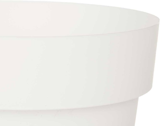 Ibergarden Pot de fleurs en plastique blanc 18 cm diamètre 2,5 L (Set de 12)