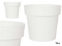 Ibergarden Pot de fleurs en plastique blanc 18 cm diamètre 2,5 L (Set de 12)