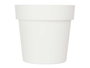 Ibergarden Pot de fleurs en plastique blanc 18 cm diamètre 2,5 L (Set de 12)