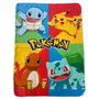 Pokémon Plaid Polaire Starter et Pikachu 100 x 140 cm