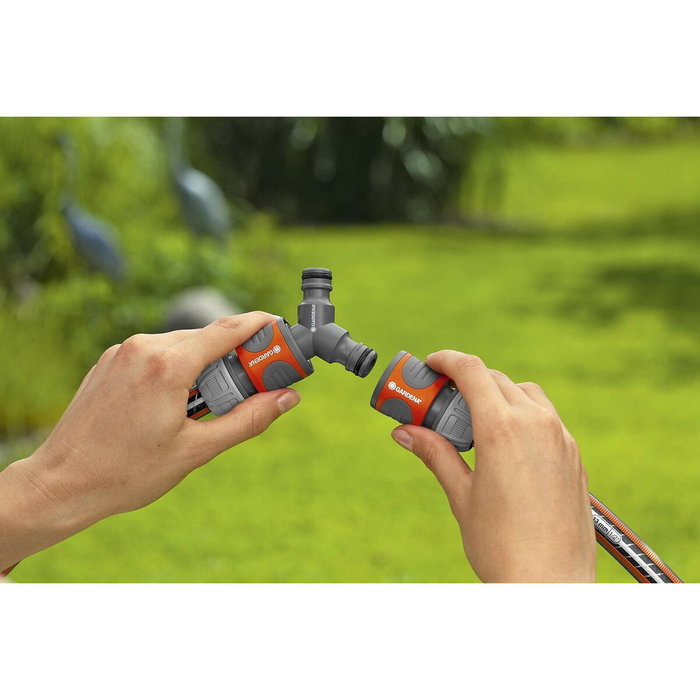 Gardena Connecteur de tuyau Triple Système d'irrigation 15 mm Gardena Connecteur de tuyau Triple Système d'irrigation 15 mm