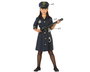 Disfraz Policía - Costume de policière fille enfant bleu marine 3-4 ans - 3 pièces (robe, ceinture, casquette) - Polyester