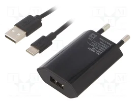 GOOBAY Chargeur USB Noir avec sortie USB-C