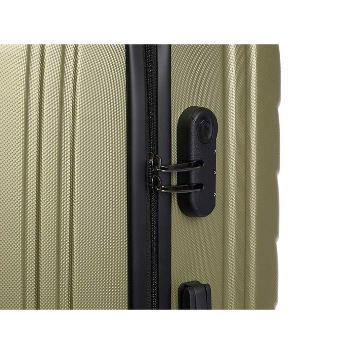 ARTE REGAL Set de 3 valises motif écailles vert