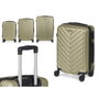 ARTE REGAL Set de 3 valises motif écailles vert