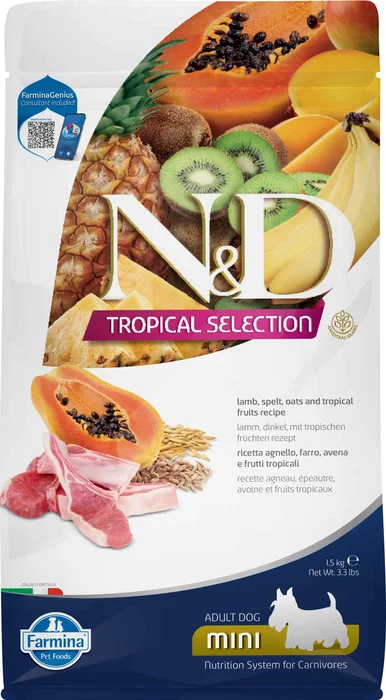 Farmina N&D Tropical Selection Mini Agneau 1,5kg Farmina N&D Tropical Selection Mini Agneau 1,5kg