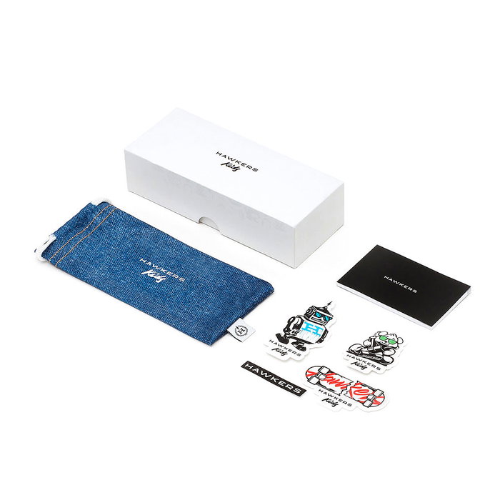 Hawkers Lunettes de Soleil Enfant Cat-Eye Rose Bleu - DIVINE KIDS