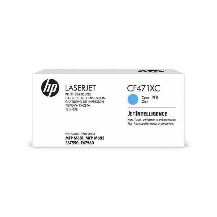 HP Cartouche d'encre 657X Cyan (CF471XC) - Toner pour imprimante HP