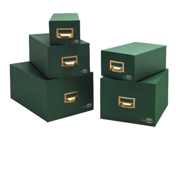 Liderpapel Armoire de classement rechargeable TV08 Vert Tissu Liderpapel Armoire de classement rechargeable TV08 Vert Tissu