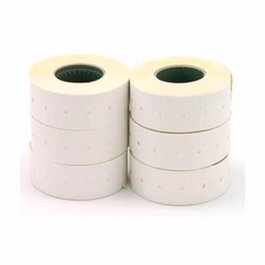 Apli Étiquettes de prix blanches amovibles 26 x 16 mm, 6 rouleaux de 1000 unités