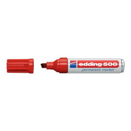 Edding 500 Perm Marker 4-500002 Marqueur permanent rouge pour surfaces lisses