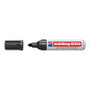 Edding 550 Perm Marker Noir, Permanent pour Verre Métal Plastique, Pointe 3-4 mm (4550001)