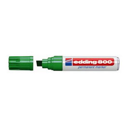 Edding 800 Perm Marker 4-800004 - Marqueur permanent vert - Marqueur indélébile pour surfaces lisses