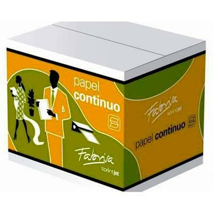 Fabrisa Papier Continu pour Imprimantes 15377 Blanc, 2500 Volets Fabrisa Papier Continu pour Imprimantes 15377 Blanc, 2500 Volets