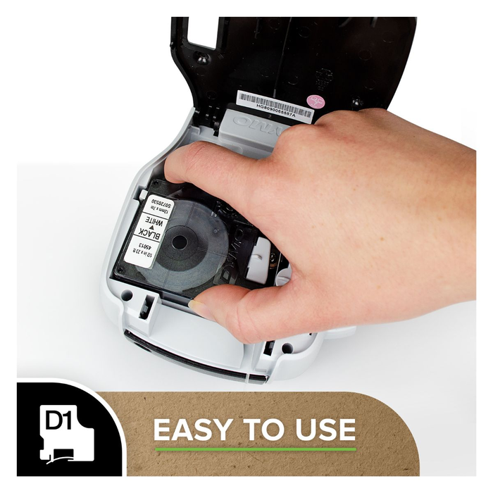 Dymo 1978364 Étiquettes d'impression pour imprimante, Noir sur fond Blanc