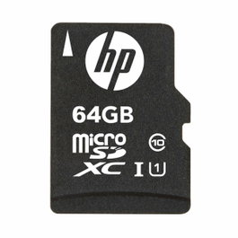 HP Carte mémoire Micro SD 64 GB avec adaptateur