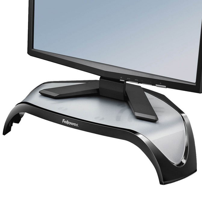 Fellowes Support Élévateur pour Moniteur Smart Suites, Ajustable 100-130mm, jusqu'à 21 pouces ou 10 Kg Fellowes Support Élévateur pour Moniteur Smart Suites, Ajustable 100-130mm, jusqu'à 21 pouces ou 10 Kg