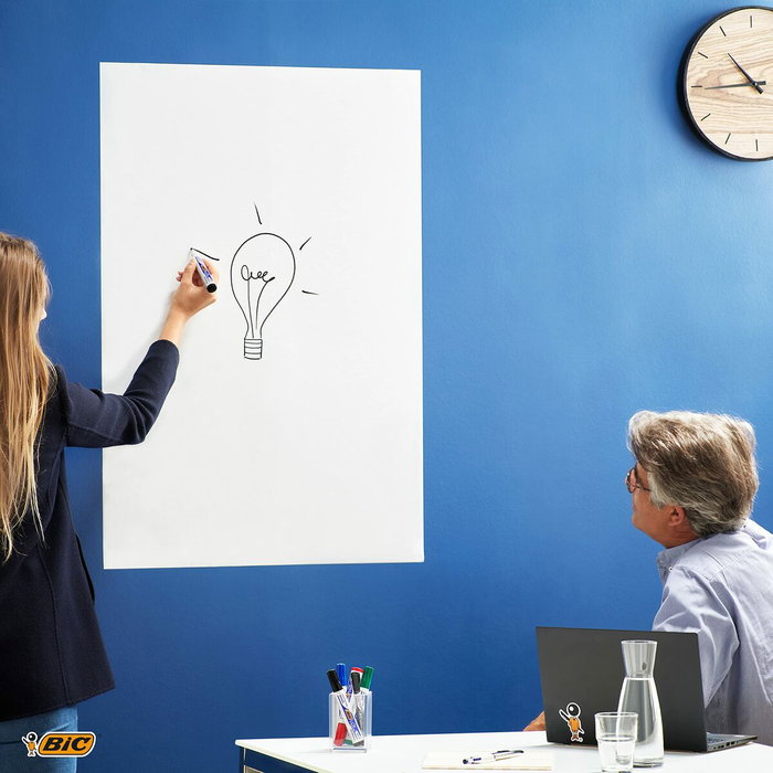 Tableau blanc Bic 870492 Adhésif 2 x 1 m Tableau blanc Bic 870492 Adhésif 2 x 1 m
