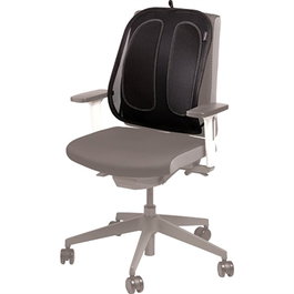 Fellowes 9191301 Support Lombaire Ergonomique Réglable Noir Maille Coussin pour Chaise de Bureau