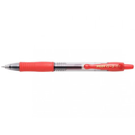 Pilot - Stylo plume à encre gel G2 07, pointe fine 0.7 mm, couleur rouge, référence BL-G2-7-R (BLG27R)