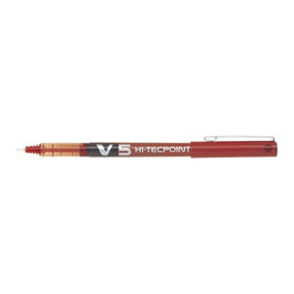 Pilot BX-V5-R Stylo à encre liquide V5 Rouge - Poche, pointe extra fine 0.5 mm