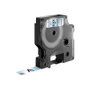 Dymo 45010 S0720500 Ruban D1 noir sur transparent Polyester étanche pour LabelManager 7m x 1.2cm