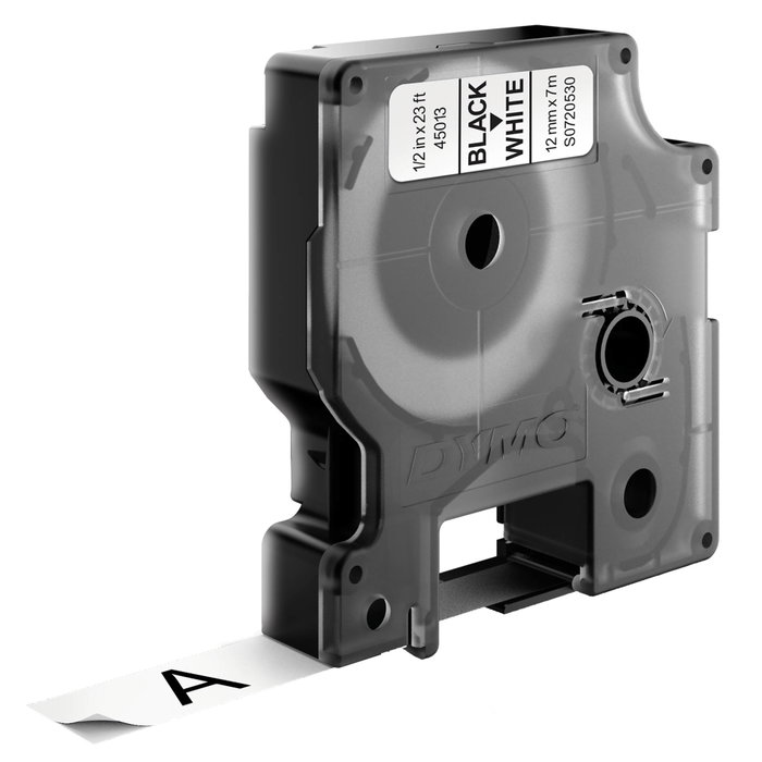 Dymo Ruban d'étiquetage D1 12 mm x 7 m Noir sur blanc