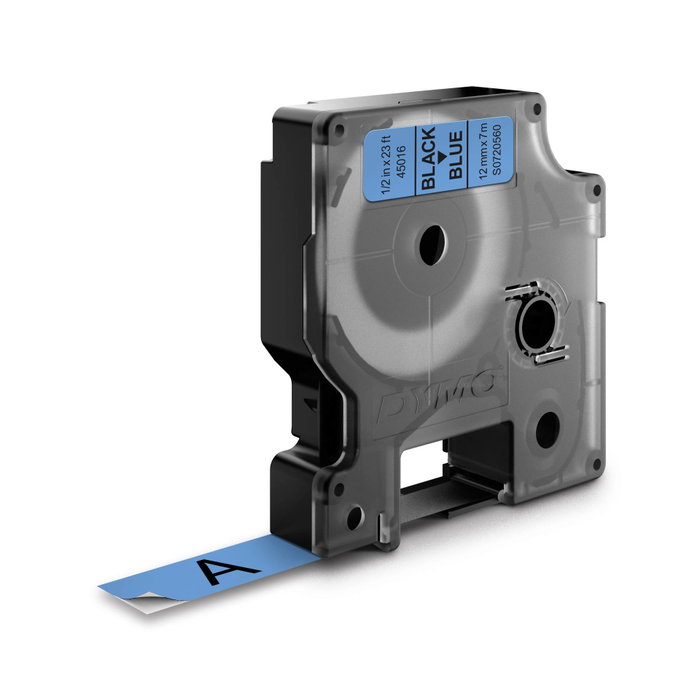 Dymo Ruban D1 45016 Noir sur Bleu 12 mm x 7 m Dymo Ruban D1 45016 Noir sur Bleu 12 mm x 7 m